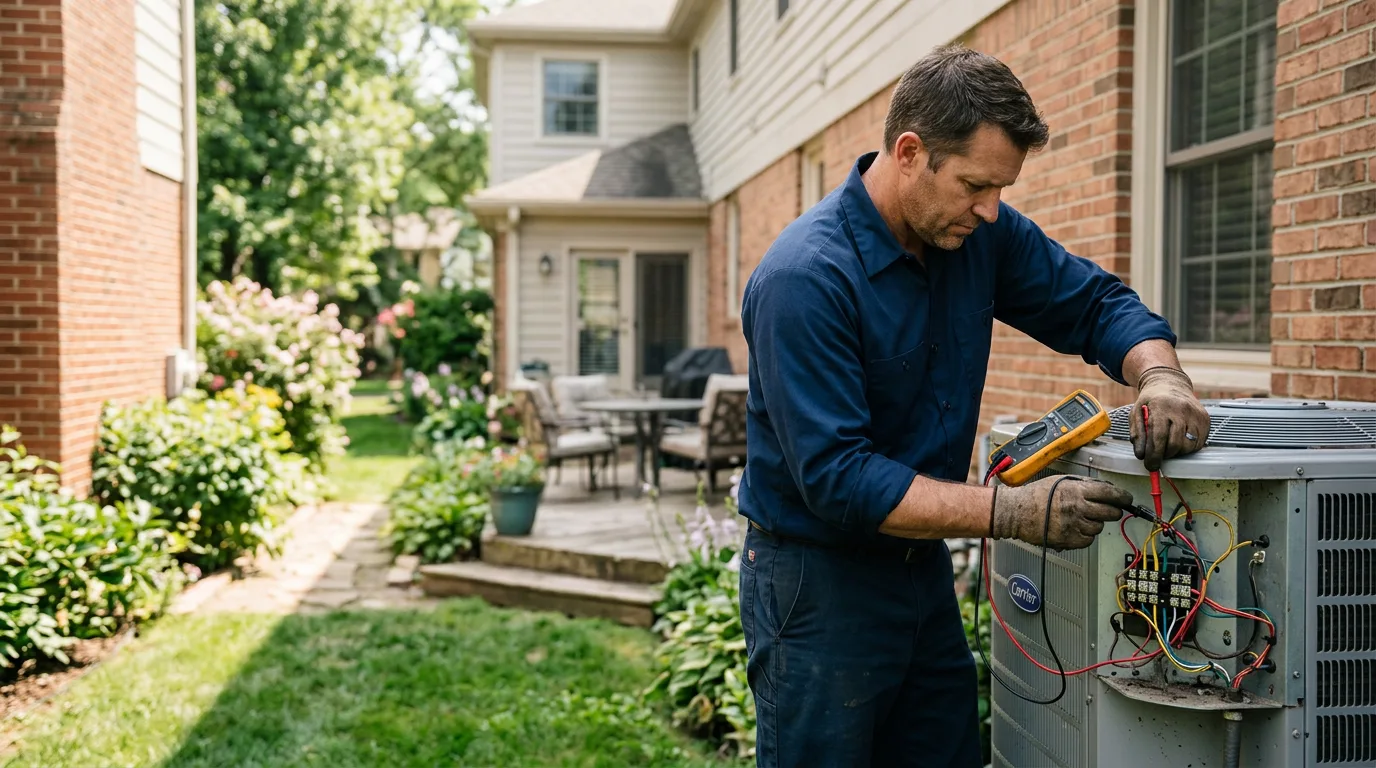 HVAC technician working near Deville, LA